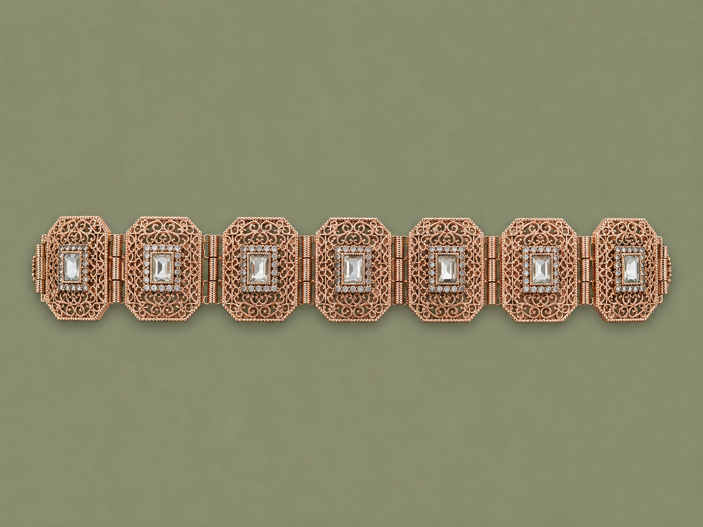 Mdamma Rose Gold & Strass - Coffee & Caftans