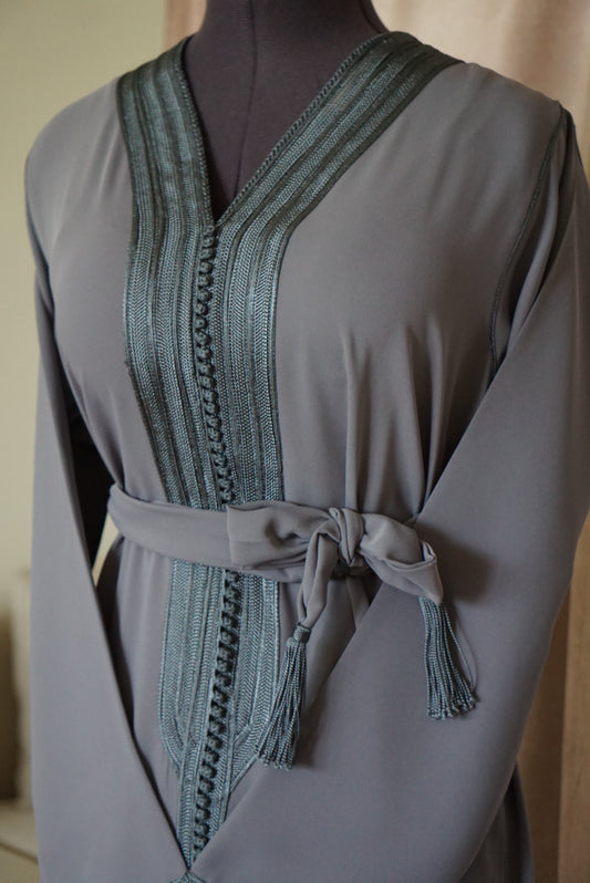 Caftan Gris Béton - Coffee & Caftans