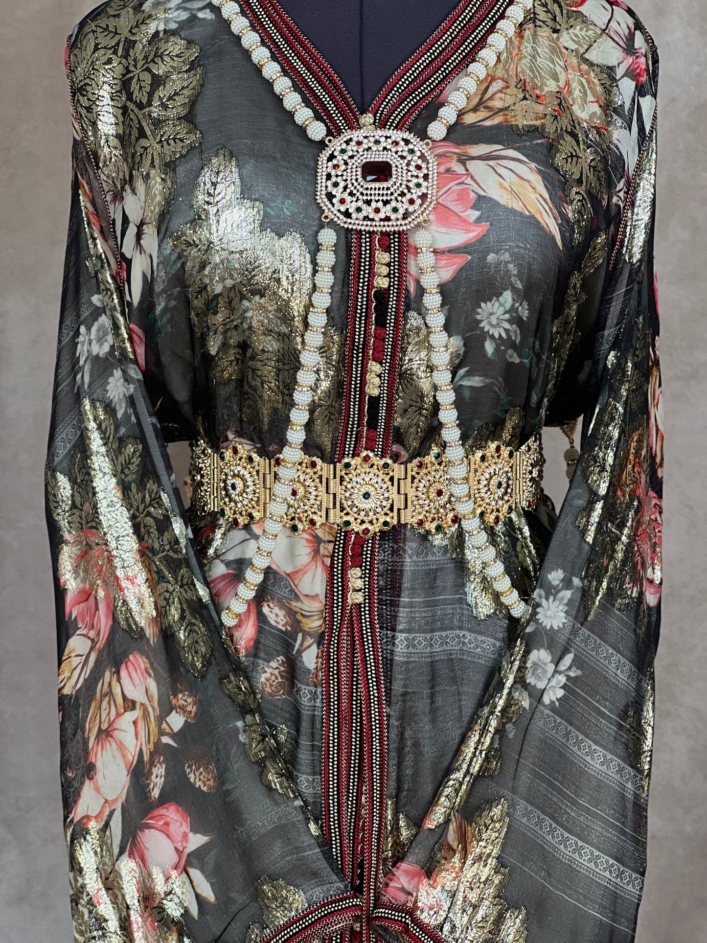 Takchita Dark Grey - Coffee & Caftans