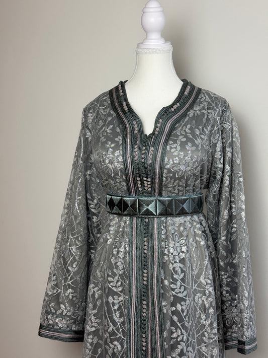 Takchita Gris Orage - Coffee & Caftans