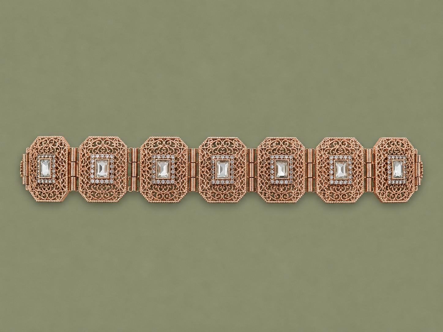Mdamma Rose Gold & Strass - Coffee & Caftans