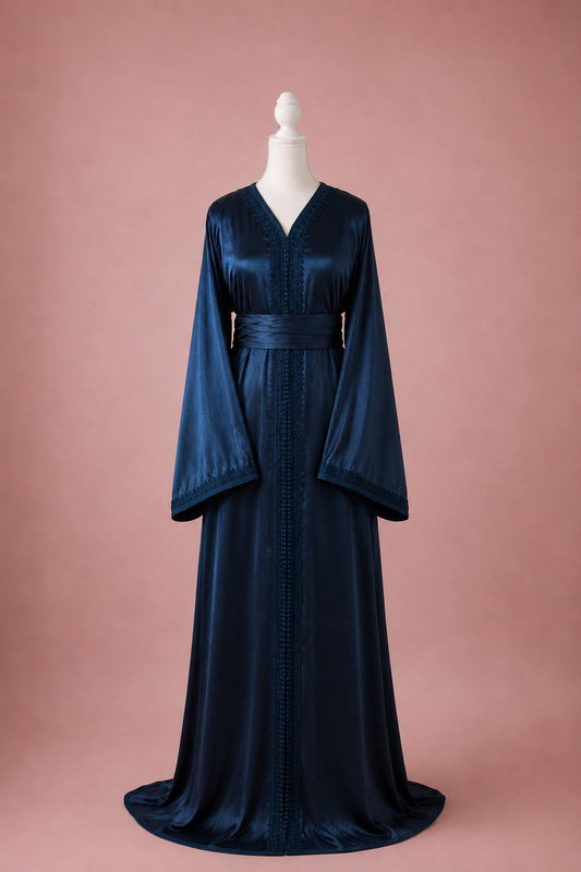 Caftan Yaqoute Night Blue - Coffee & Caftans