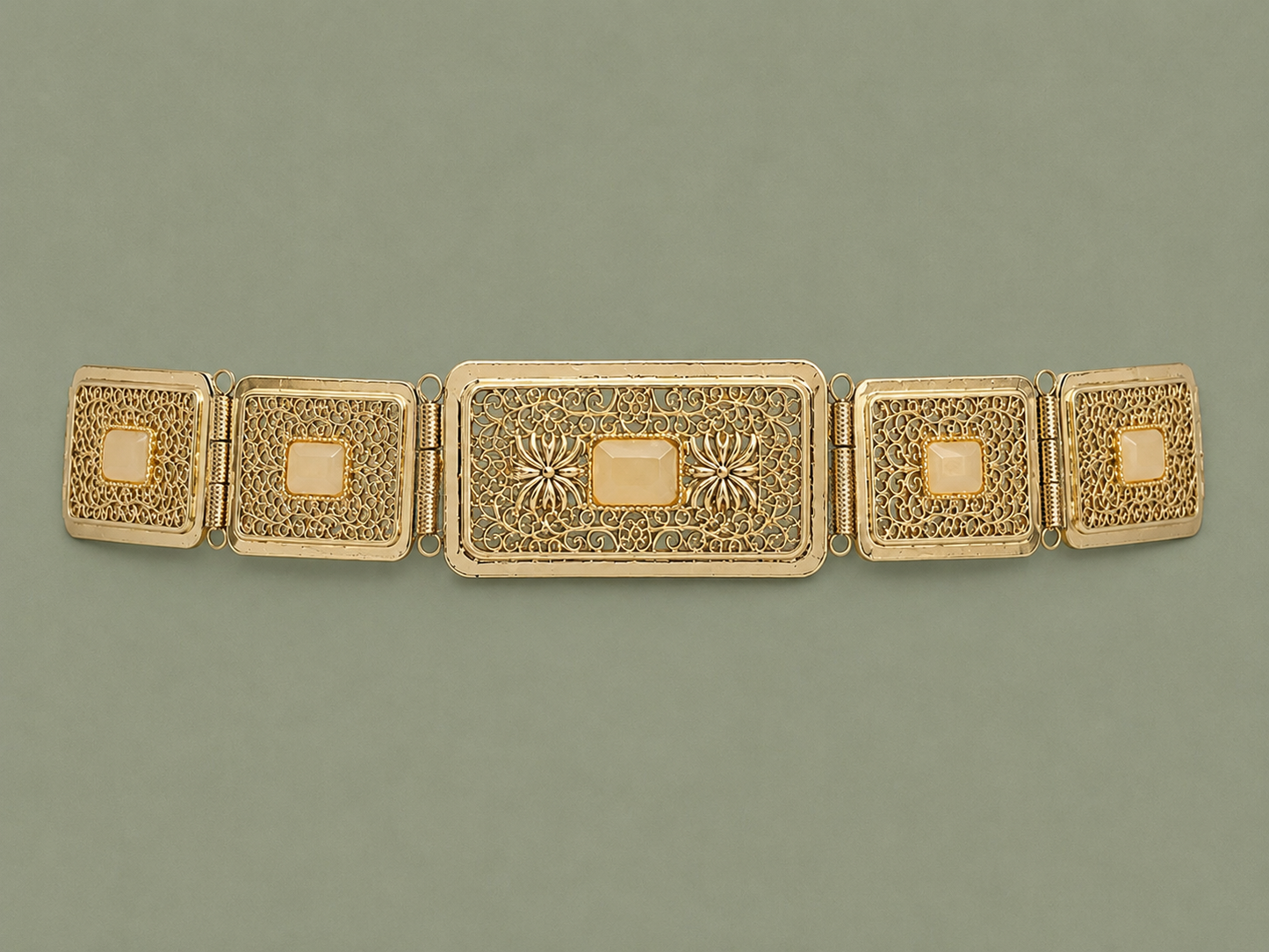 Mdamma Gold & Beige - Coffee & Caftans