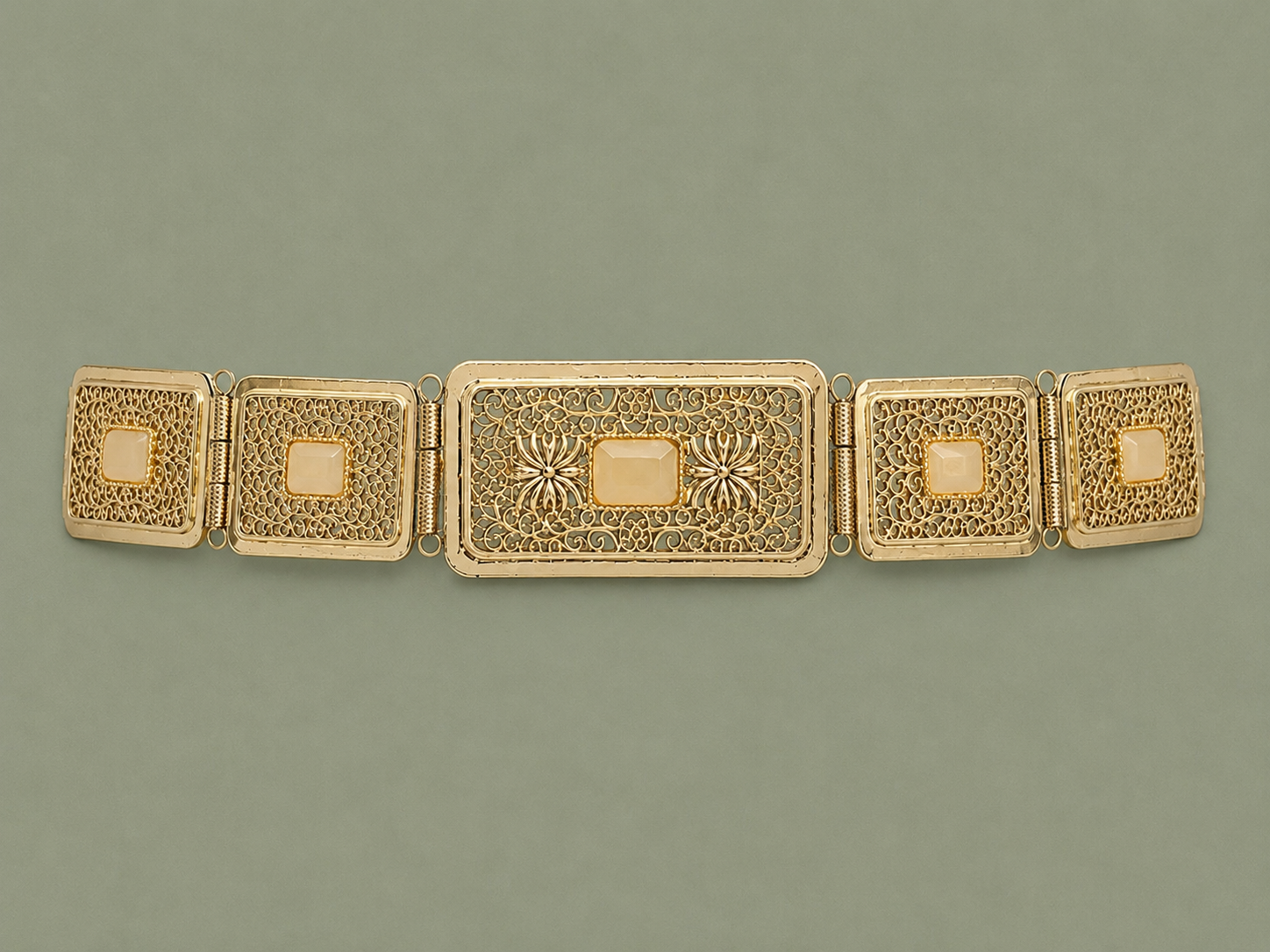 Mdamma Gold & Beige - Coffee & Caftans