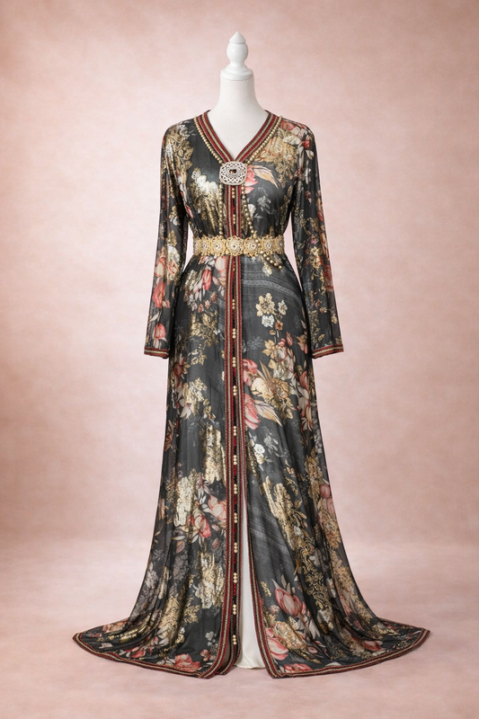 Takchita Dark Grey - Coffee & Caftans