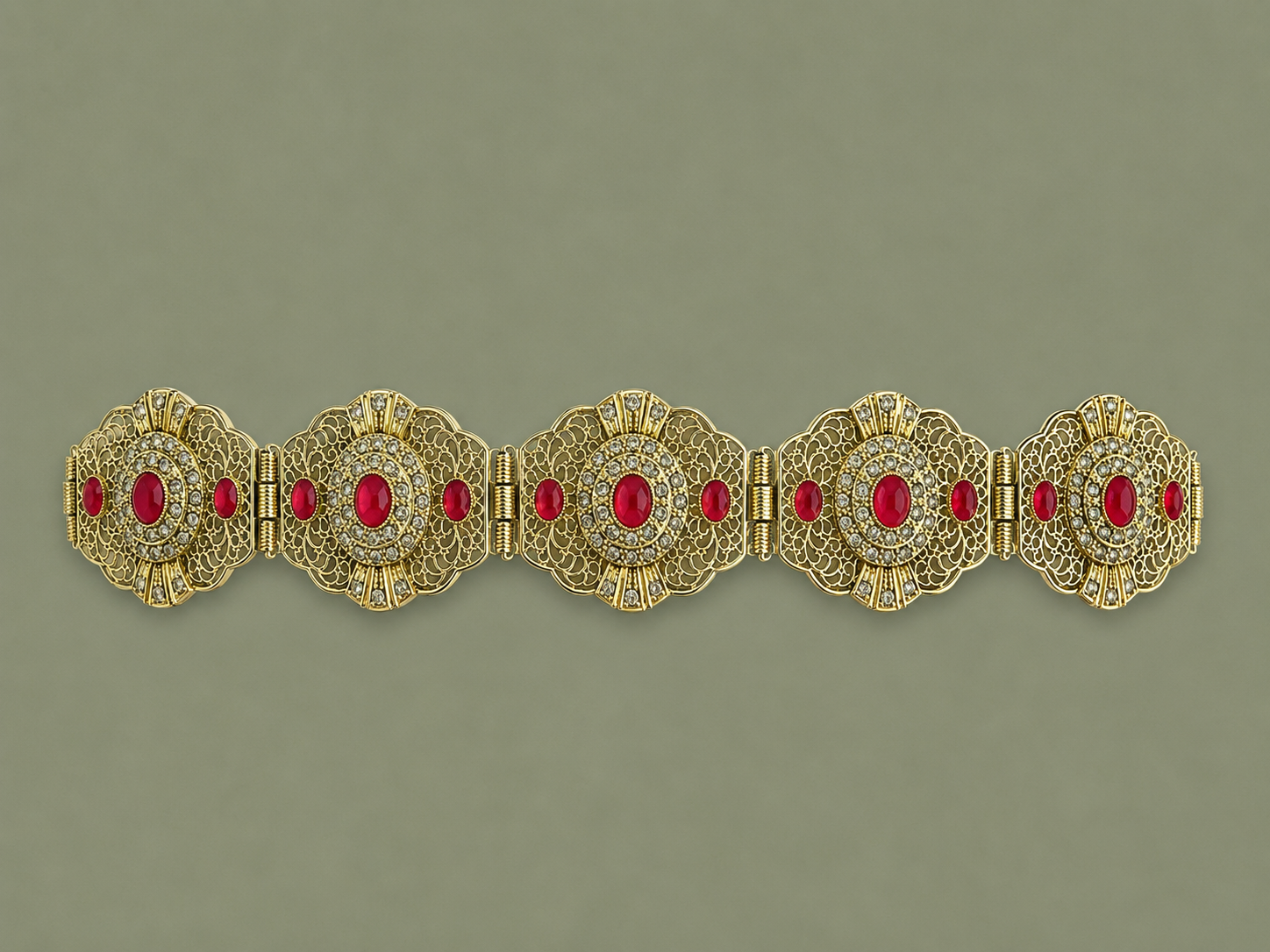 Mdamma Gold & Framboise stones - Coffee & Caftans