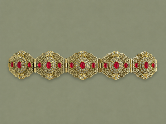 Mdamma Gold & Framboise stones - Coffee & Caftans