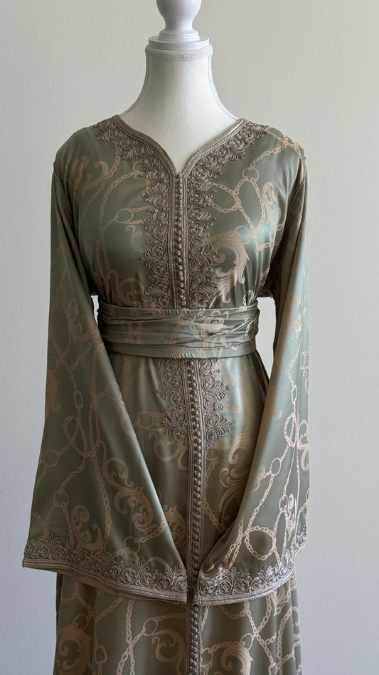 Caftan Vert Sauge - Coffee & Caftans