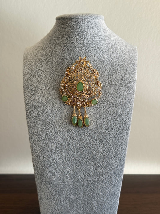 Beldia Light Green Brooch