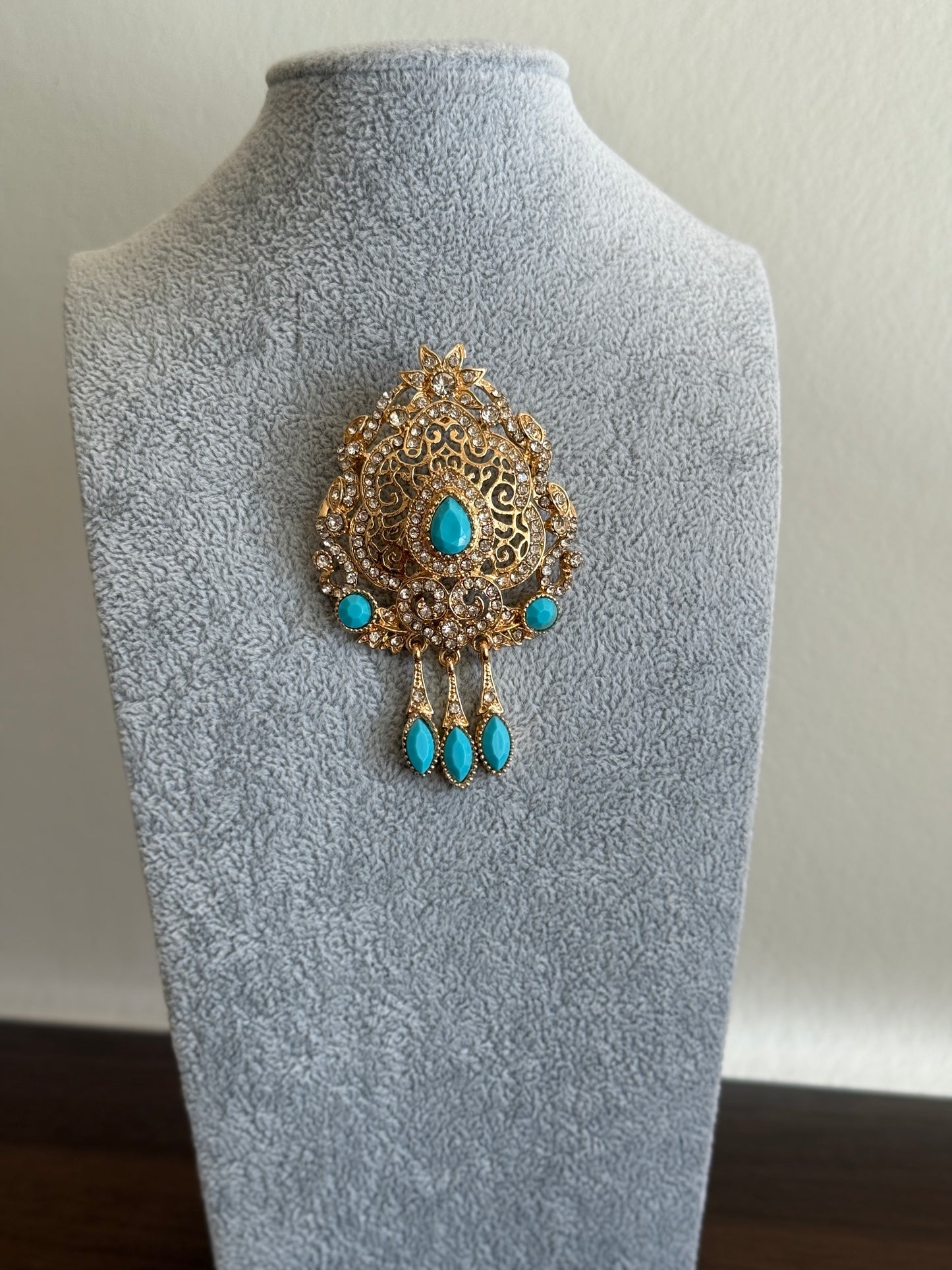 Broche Beldia Turquoise